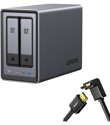 UGREEN NASync DXP2800新品未使用 Amazon.com: UGREEN NASync DXP2800 2-Bay Desktop NAS(Diskless